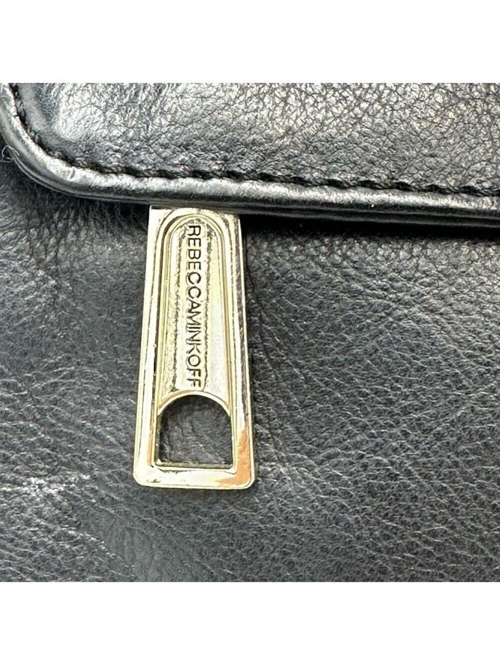 Rebecca Minkoff Mini MAC Crossbody Bag Black Leather Purse - Picture 11 of 14